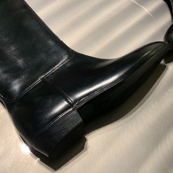 Andrew Geller Black Fleece Lined Boots Size 9 - Picture 6 of 12